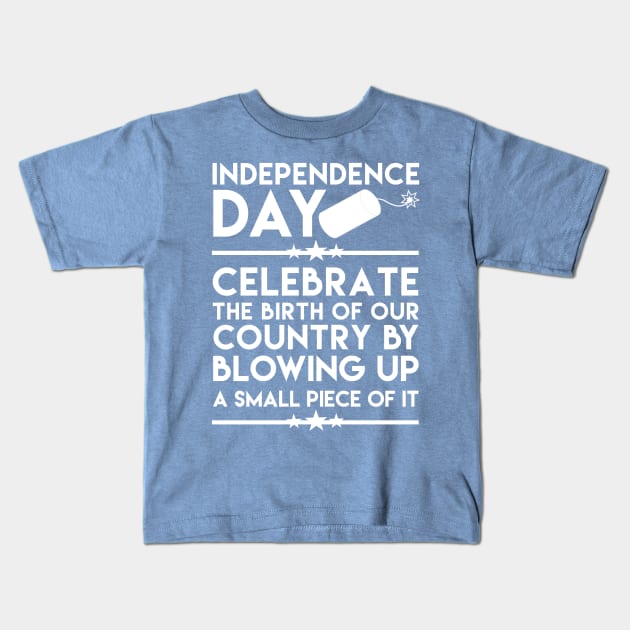 Celebrate Independence Day Kids T-Shirt by PDan